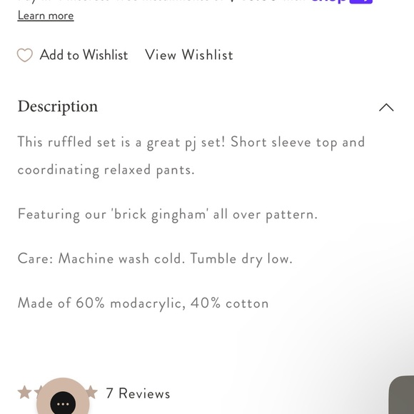 Rylee + Cru Brick Gingham Pajamas - Picture 4 of 12